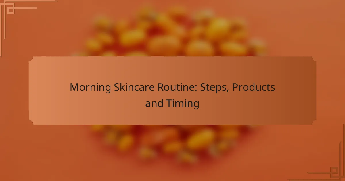 Morning Skincare Routine: Steps, Products and Timing